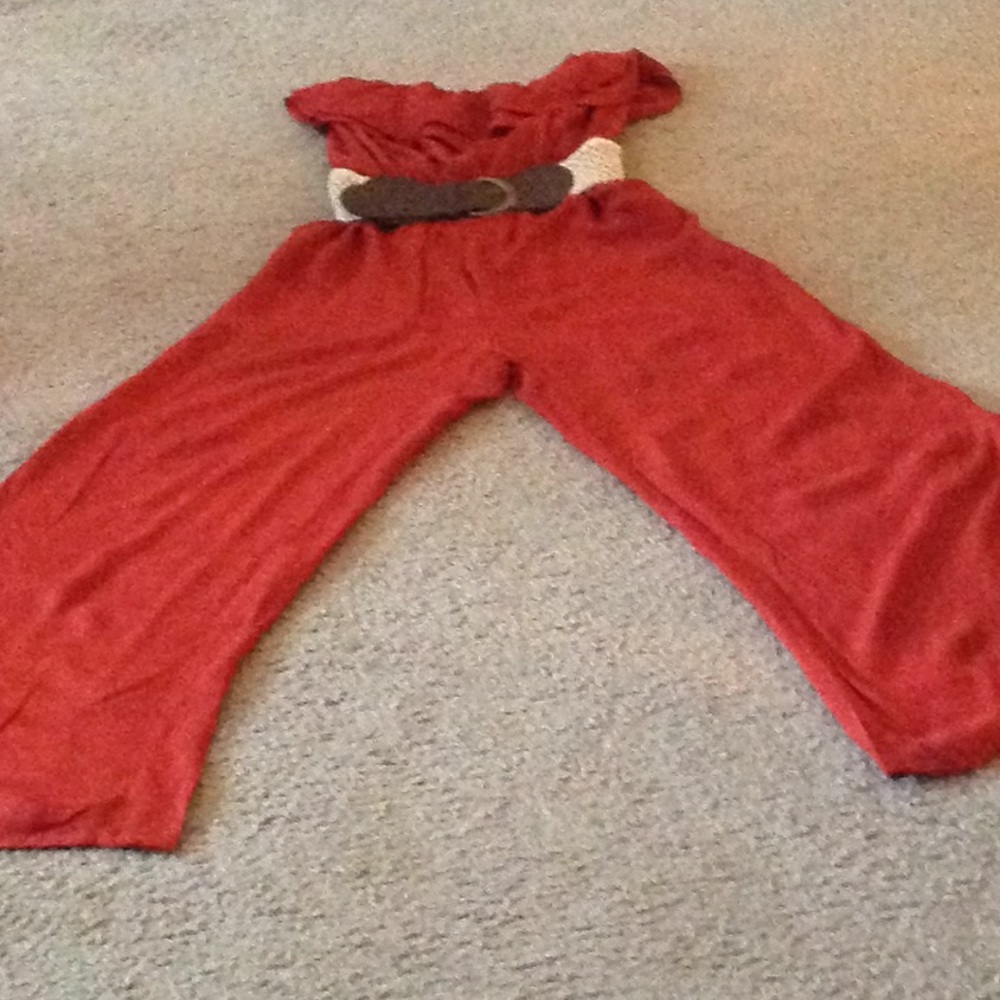 Women's wide leg Palazzo Strapless Jumpsuit